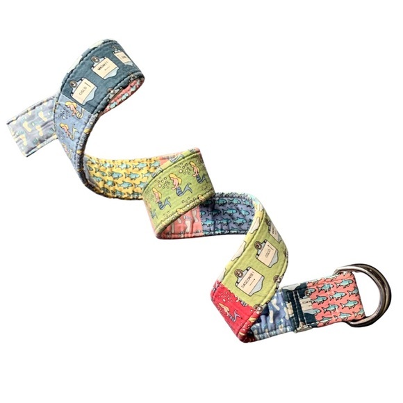 Vineyard Vines Other - VINEYARD VINES Patchwork Boys D-Ring Belt Sz S